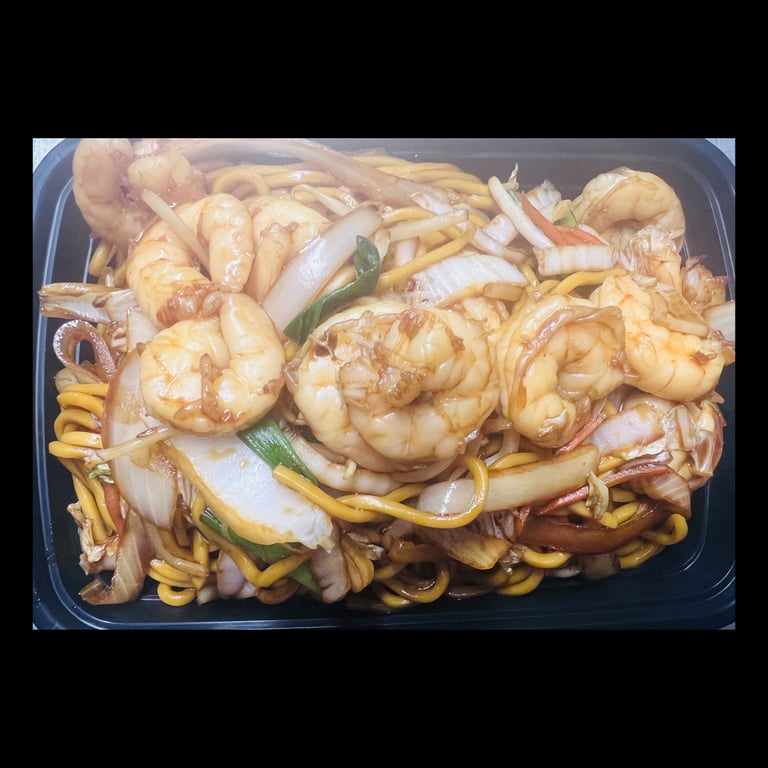 Q1. 虾捞面<br>Shrimp Lo Mein
