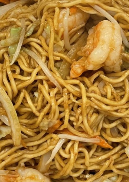 D76. 虾炒面 Shrimp Lo Mein