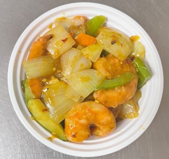 L34. Curry Shrimp w. Onions