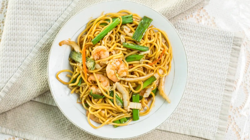40. Shrimp Lo Mein 虾捞面