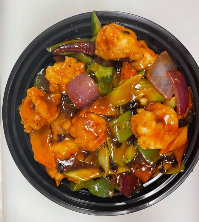 111. Shrimp w. Black Bean Sauce<br>豆鼓虾