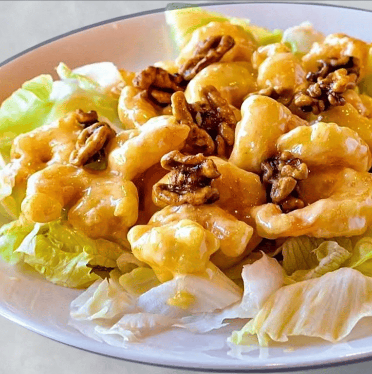 S1. 核桃虾仁 Honey Walnut Shrimp