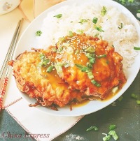 C3 Roast Pork Egg Foo Young Combo叉烧蓉蛋