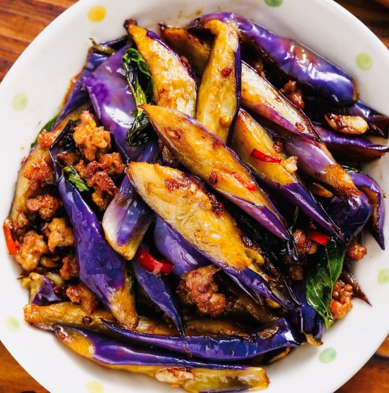 L14. Eggplant w. Ground Pork 肉末茄子