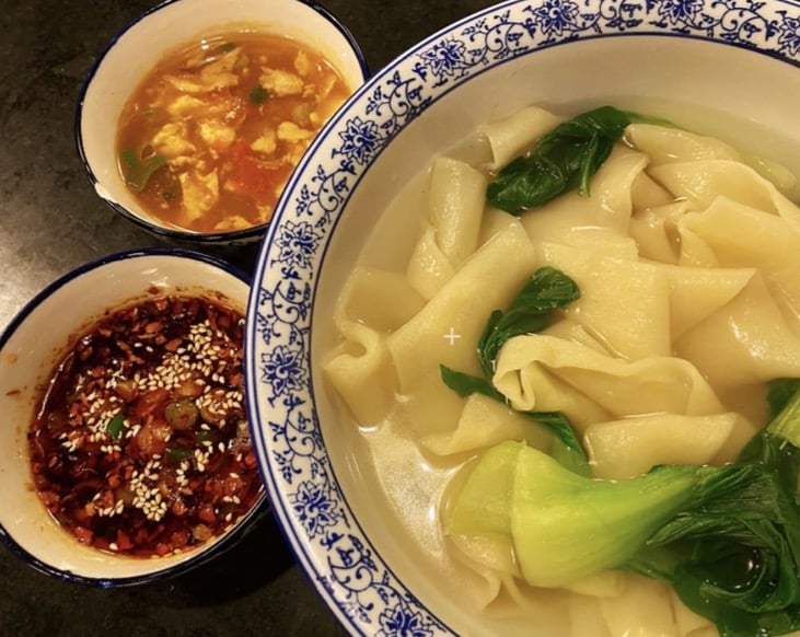 46. Dip-In-The-Sauce Hand-made Broad Noodle<br>蘸水面