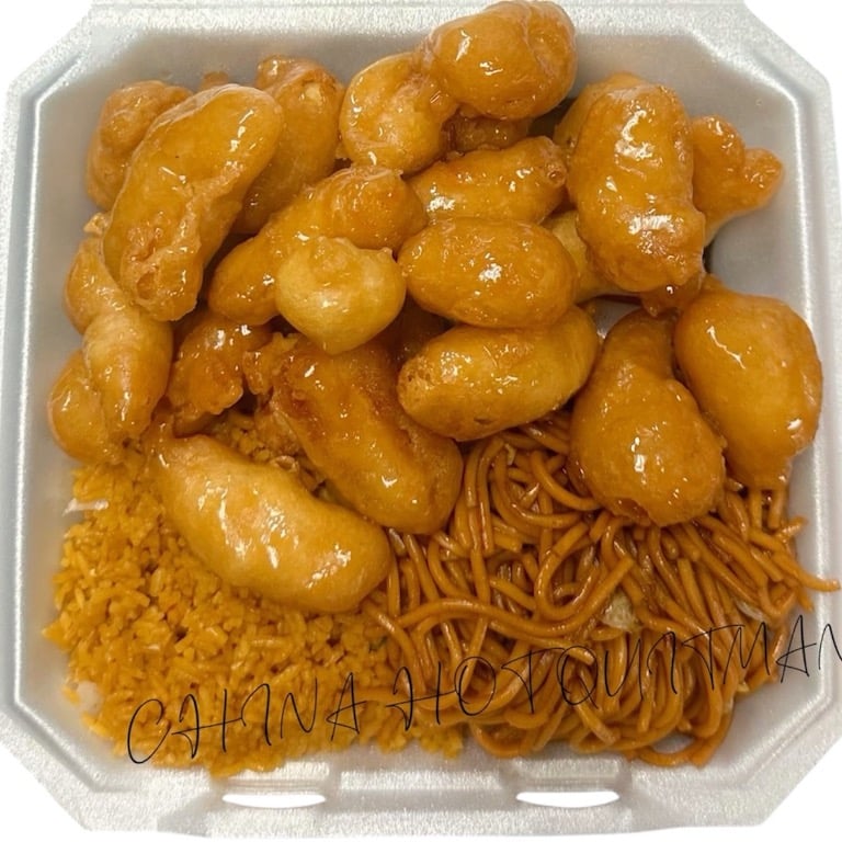Big Plate Special Boneless Honey Chicken + Lo Mein + Fried Rice