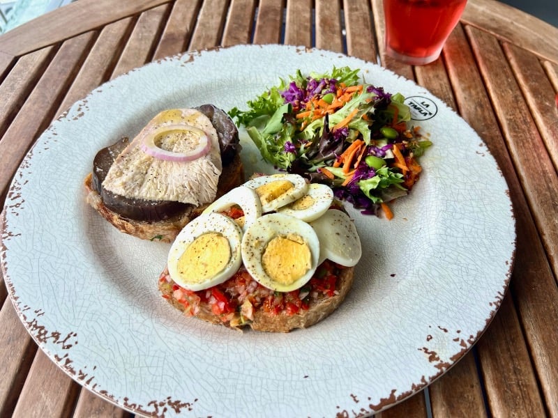 Sourdough bruschetta plate