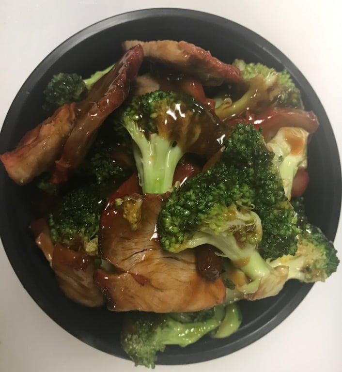 62. Pork w. Broccoli  (芥兰叉烧)