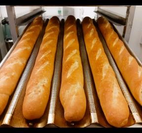Freshly Baked Baguette Bread