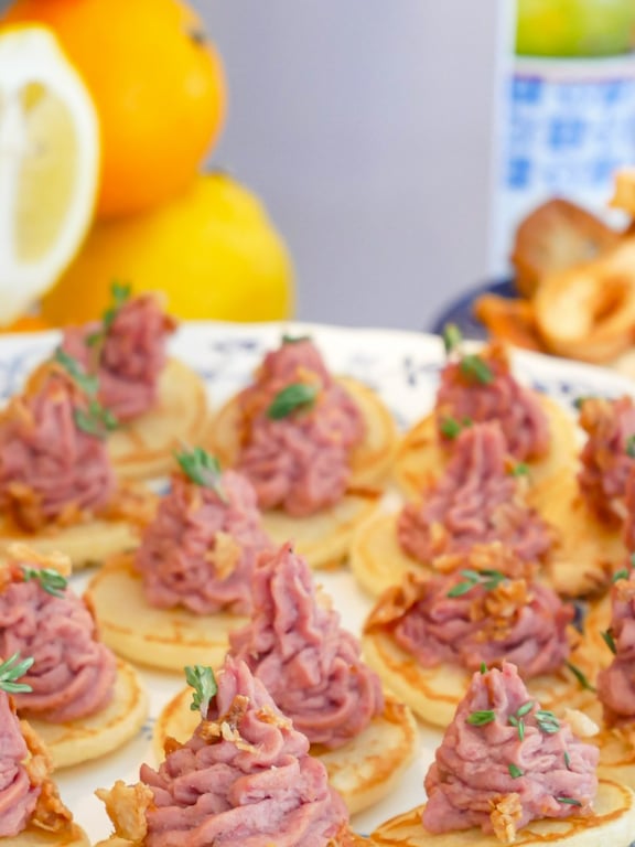 Blinis mousse de foie