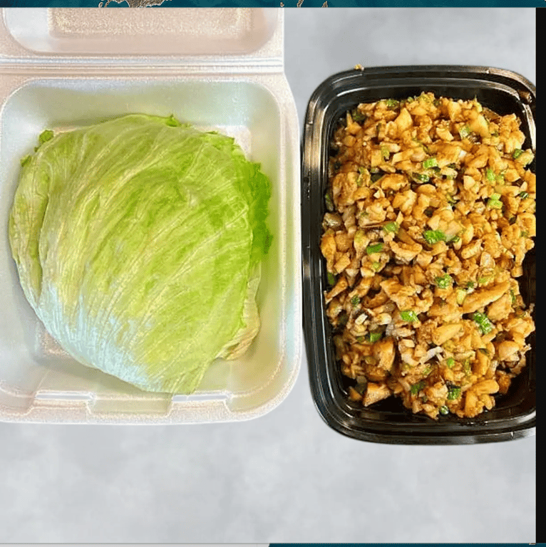 S4. 鸡松生菜卷 Chicken Lettuce Wrap