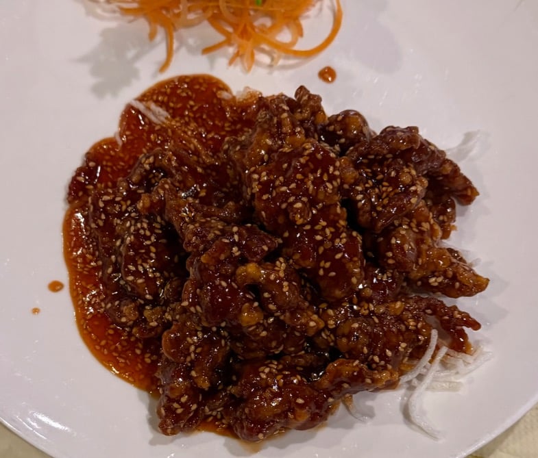 H 8. Crispy Sesame Beef
