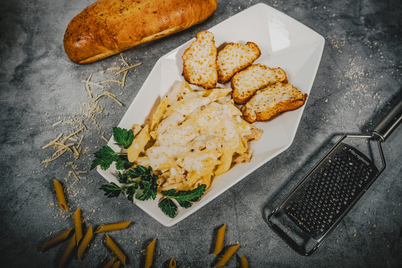 Penne Alfredo with Chicken