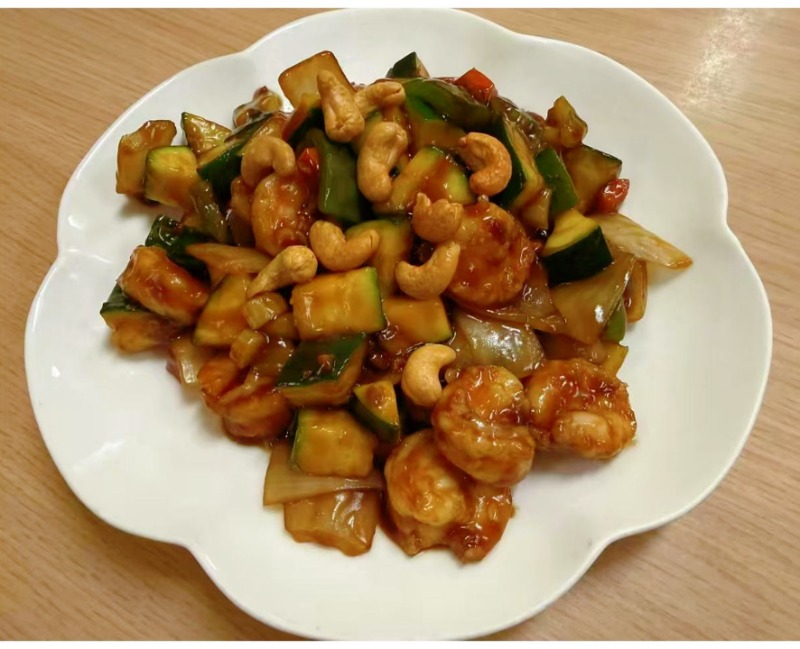 Prawns w. Cashew Nut