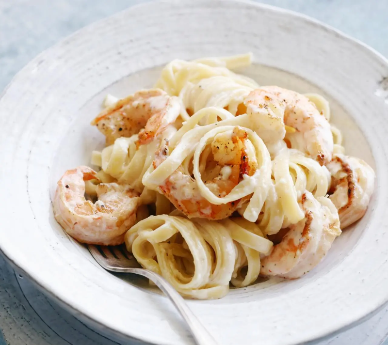 Shrimp Alfredo Fettucine