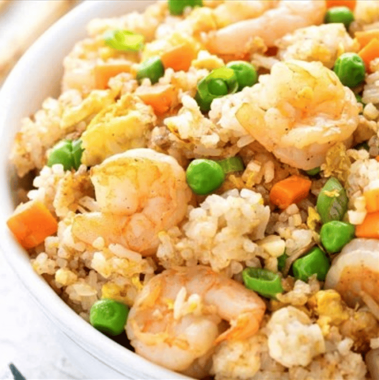 虾炒饭<br>27. Shrimp Fried Rice
