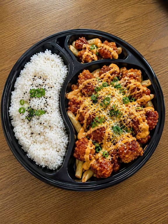 Orange Chicken Loaded Fries