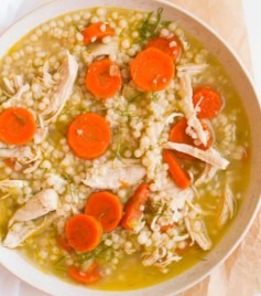Mediterranean Chicken & Couscous Soup