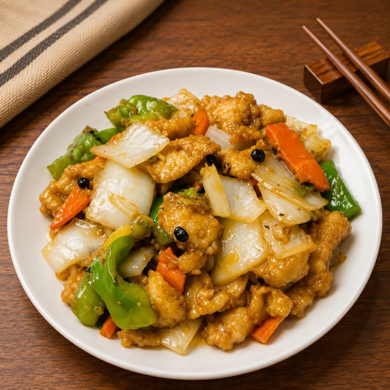 Fish Fillet w. Black Bean Sauce