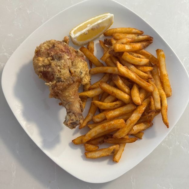 1 Piece of Fried Chicken with Side of Fries