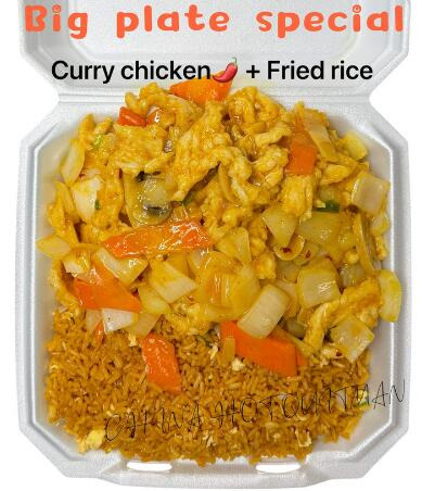 Big Plate Special Curry Chicken + Fried Rice