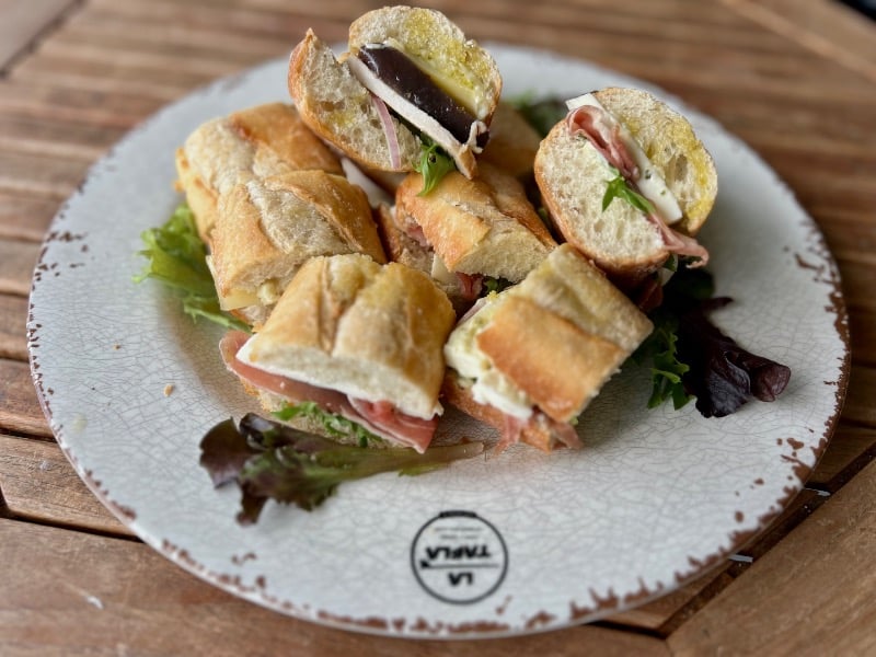 Prosciutto & Turkey sliders plate