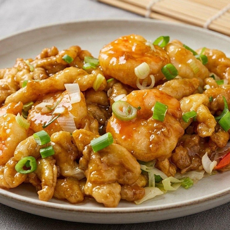 Teriyaki Chicken & Shrimp (Lg.) 照烧鸡虾（大）