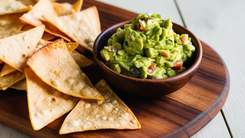 Homemade Chips and Guacamole