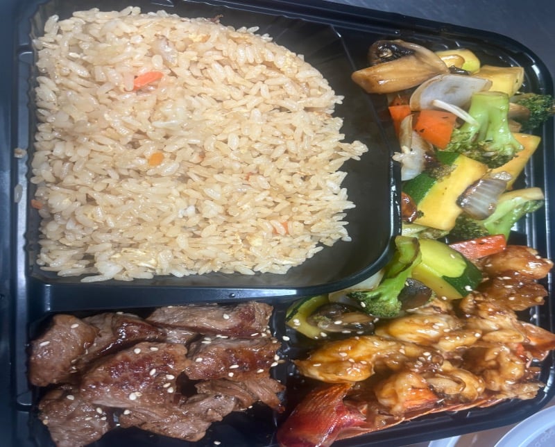 Hibachi Lobster & Steak