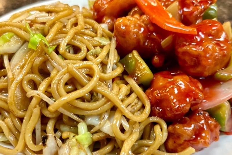 Sweet and Sour Pork w/Chow Mein