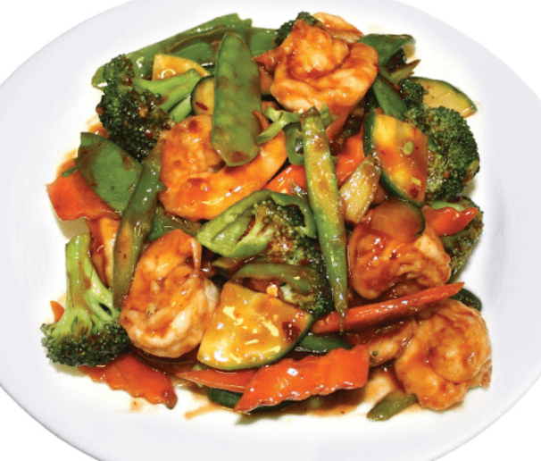 Sf3. 杂菜虾 Shrimp with Mixed Vegetables