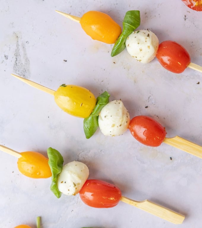 Brochettes tomates bocconcini