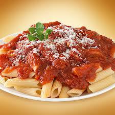 Penne Pasta w/ Side Garlic Bread Image