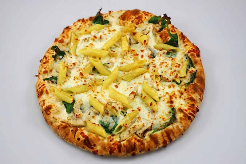 Penne Alfredo Pizza