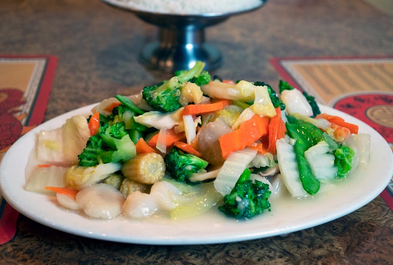 Scallops with Vegetables