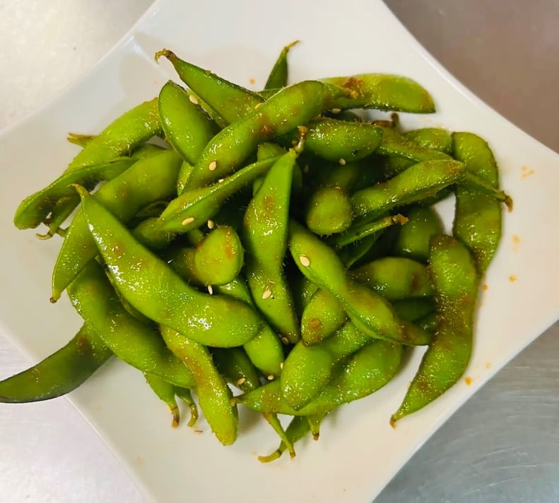 Garlic Edamame (Spicy)