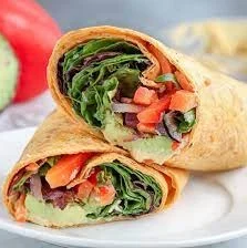 Avocado and Hummus Wrap Image