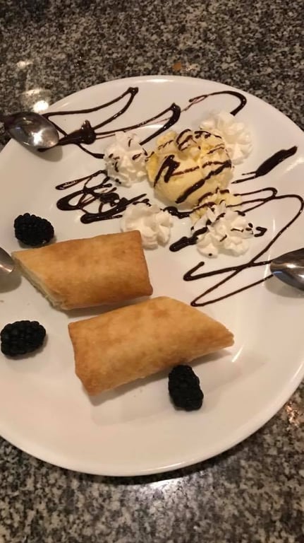 Cheese Cake Tempura with Ice Cream