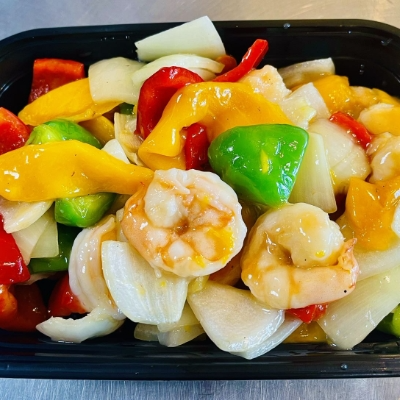 C. 芒果虾<br>C17. Tropical Mango Style Shrimp