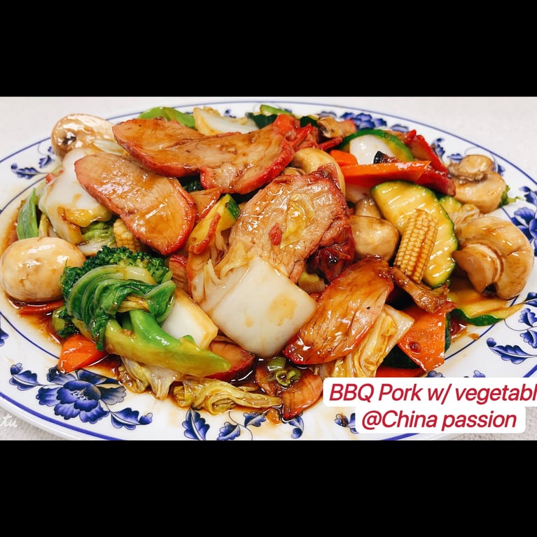 BBQ Pork with Veggies