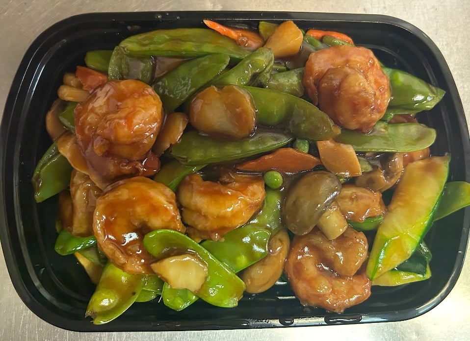 雪豆虾  <br> Shrimp w. Snow Peas