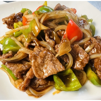 青椒牛<br>50. Pepper Steak w. Onion