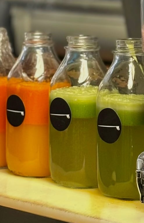 Made to order fresh juice blends