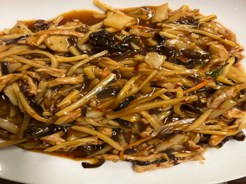 shredded pork with garlic sauce