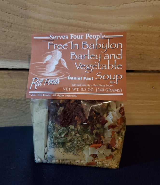 Free in Babylon Barley & Vegetable Soup Image
