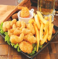 B. Fried Shrimp (5) Chicken Nuggets (6) w FF 炸虾.鸡块跟炸薯条
