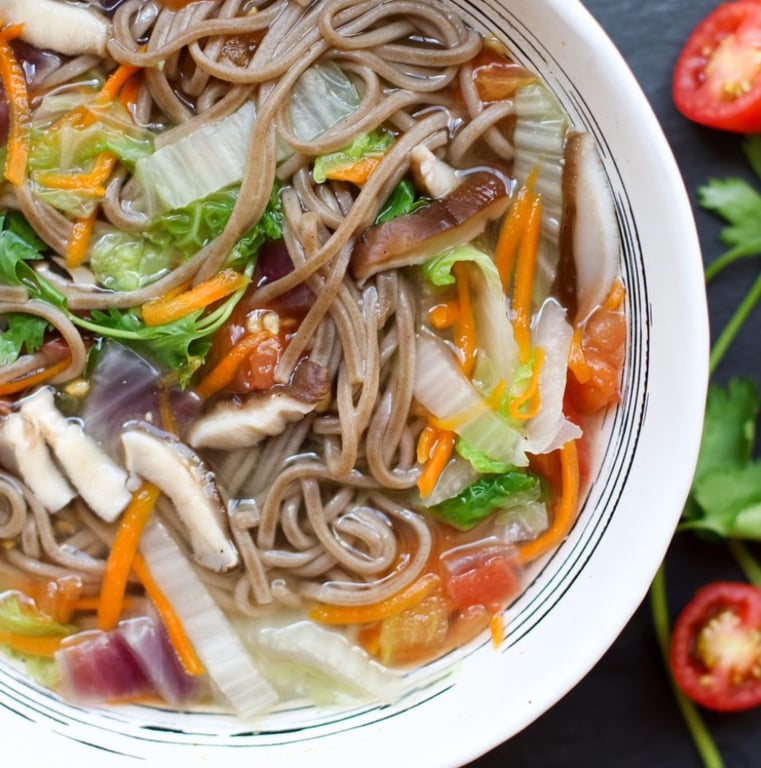 Chicken Soba Noodles Soup