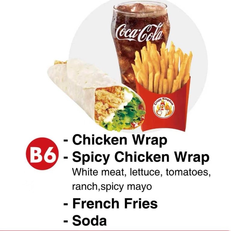 B6 Combo - Spicy Chicken Wrap