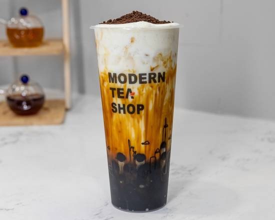 Oreo Brown Sugar Boba w. Cheese Foam