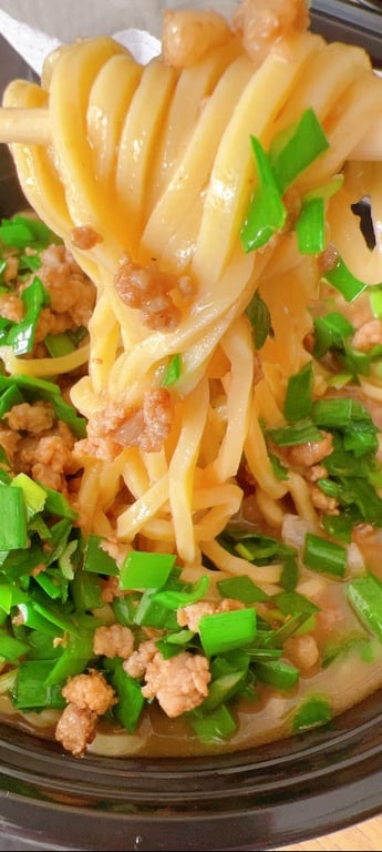 韭菜肉沫面